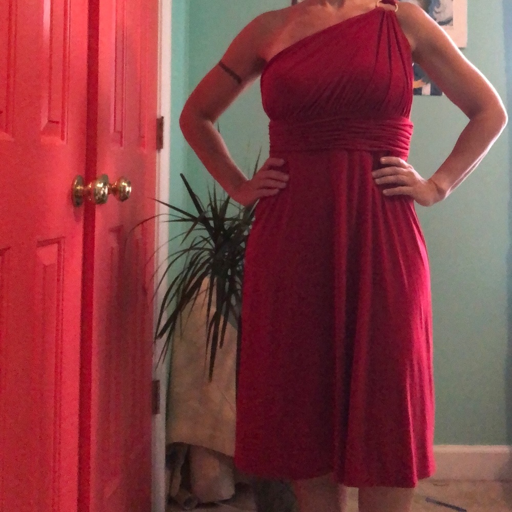 Nine West one shoulder formal dress
